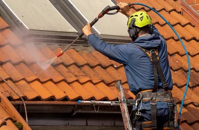 Démoussage et hydrofuge de toiture à Fourneville